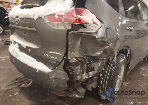 2015 Nissan Rogue Sv z USA, uszkodzony, nr VIN KNMAT2MV8FP514546